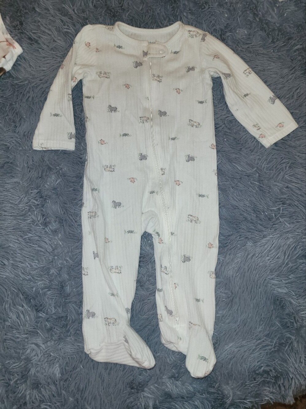 SET OF 5 Carter's Baby Footie Pajamas Size 9 Months - Picture 5 of 7